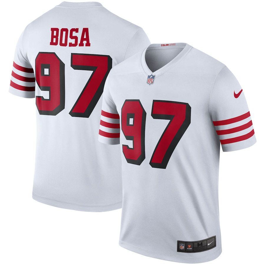 Men San Francisco 49ers #97 Nick Bosa Nike White Color Rush Legend NFL Jersey->san francisco 49ers->NFL Jersey